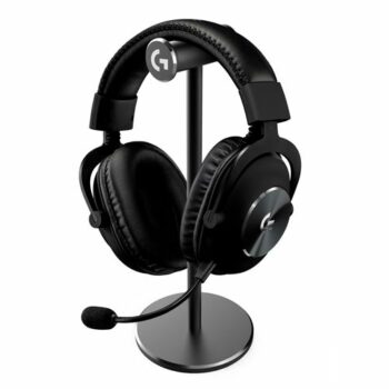 casque micro gaming Logitech avec repose casque Noir