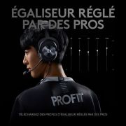 Casque Gaming filaire + support de casque- LOGITECH – G PRO X – avec micro – Noir